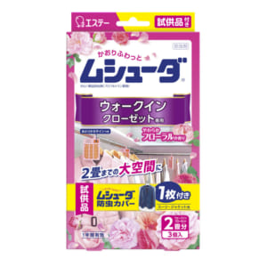 ムシューダ 1年間有効 ウォークインクローゼット専用 3個入 やわらかフローラルの香り