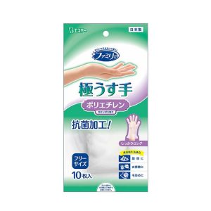 ファミリー ポリエチレン 極うす手 ポリエチレン 極うす手 F 半透明 10枚