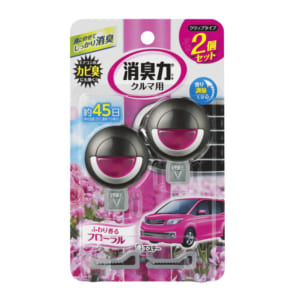 クルマの消臭力 クリップタイプ 2個セット フローラル