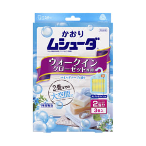 かおりムシューダ 1年間有効 ウォークインクローゼット専用 マイルドソープの香り 3個入