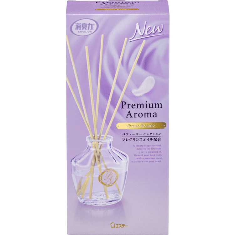 玄関・リビング用 消臭力 Premium Aroma Stick（プレミアムアロマ スティック）（本体 グレイスボーテ） 消臭剤・芳香剤