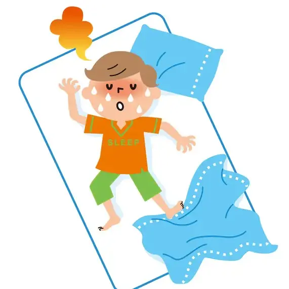 子どもの寝汗がひどく、風邪をひかないか心配です。良い対策はありますか？