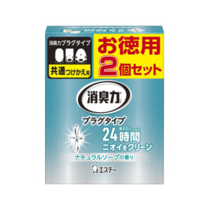 消臭力 プラグタイプ ナチュラルソープの香り(つけかえ2個セット)