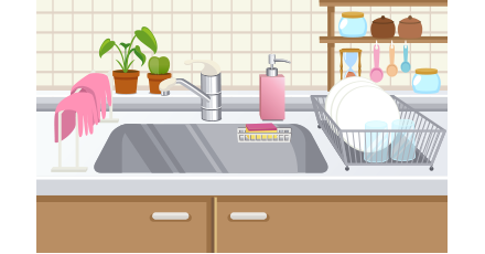 家庭用手袋（ゴム手袋・ビニール手袋）の収納方法や洗い方を教えてください。