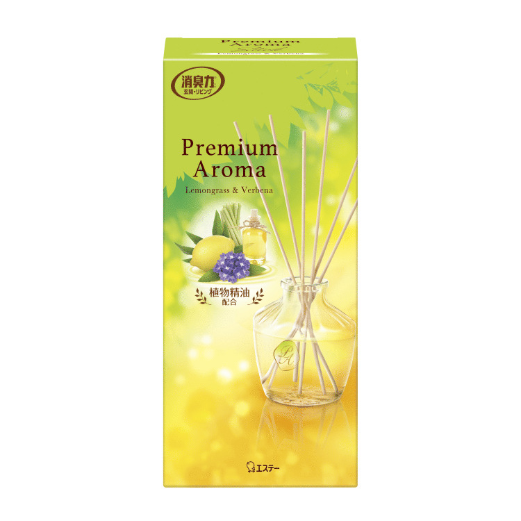 玄関・リビング用 消臭力 Premium Aroma Stick（プレミアムアロマ スティック）本体　レモングラス＆バーベナ