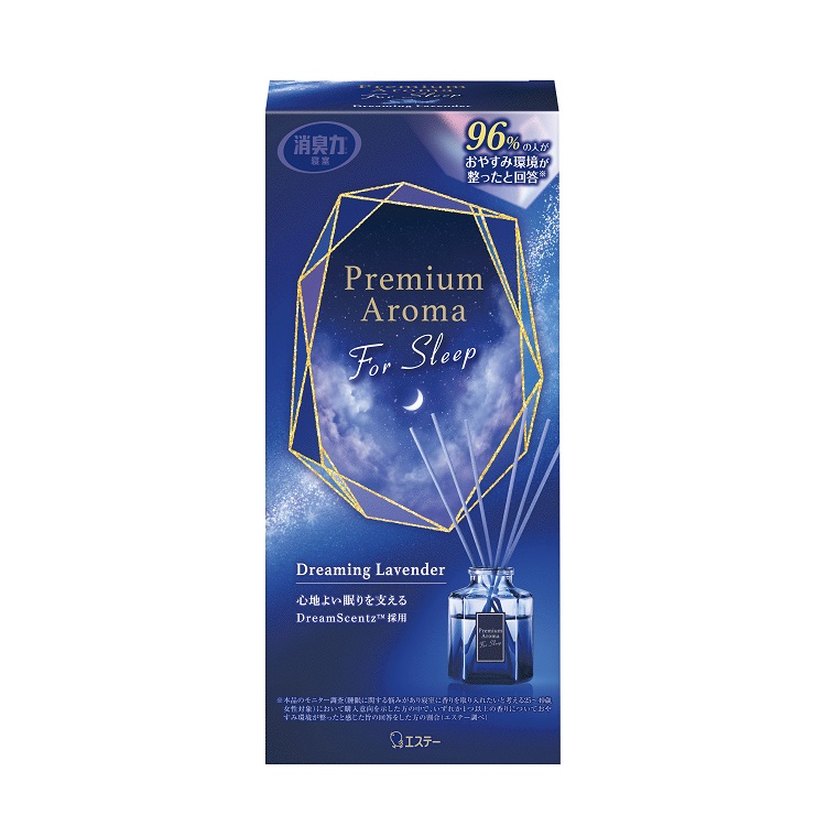 玄関・リビング用 消臭力 Premium Aroma（プレミアムアロマ）For Sleep 寝室用 Stick本体　ドリーミングラベンダー