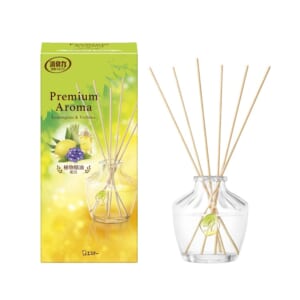 消臭力 Premium Aroma（プレミアムアロマ）玄関・リビング用 Stick 本体　レモングラス＆バーベナ