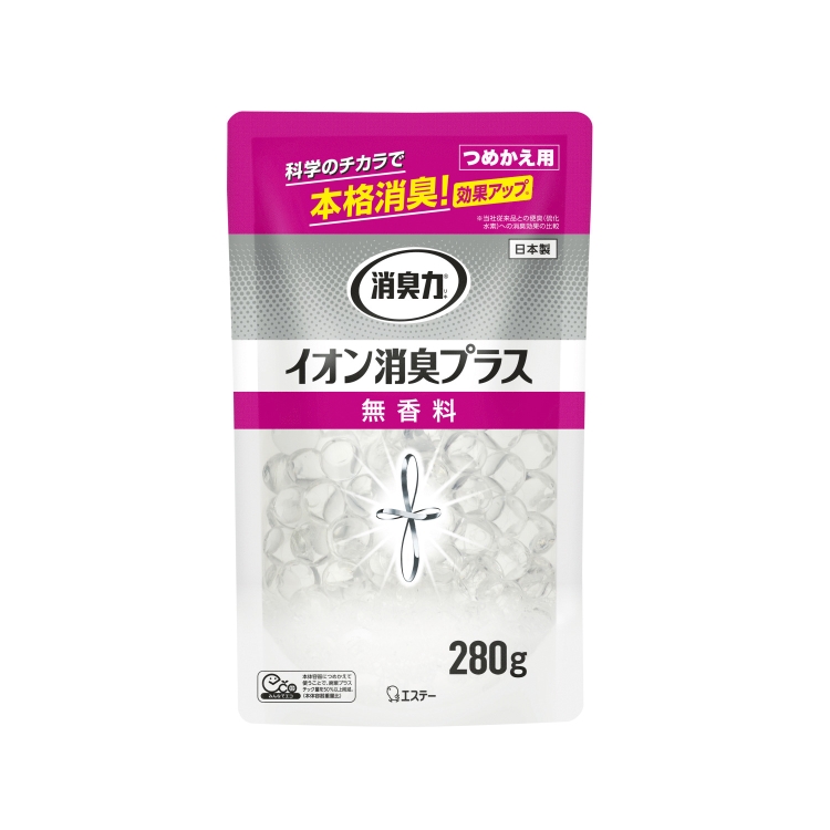 消臭力 クリアビーズ イオン消臭プラスつめかえ 無香料 280g