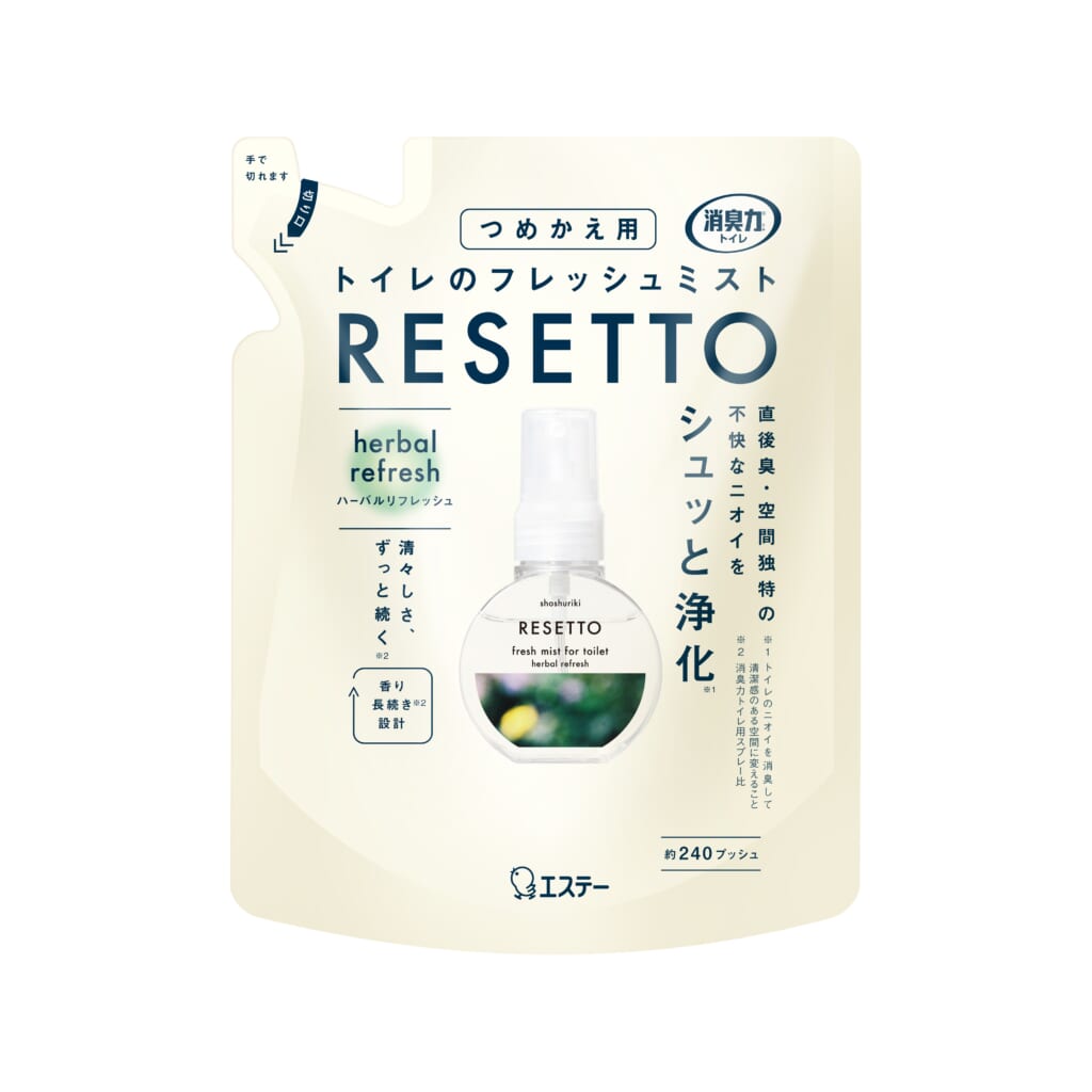 消臭力 トイレのフレッシュミスト RESETTO つめかえ ハーバルリフレッシュ