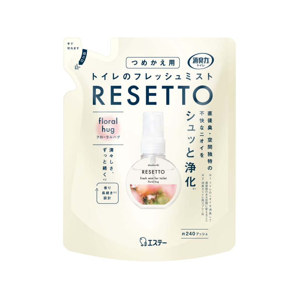 消臭力 トイレのフレッシュミスト RESETTO つめかえ フローラルハグ