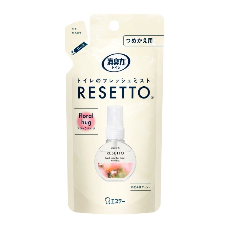 消臭力 トイレのフレッシュミスト RESETTOつめかえ フローラルハグ