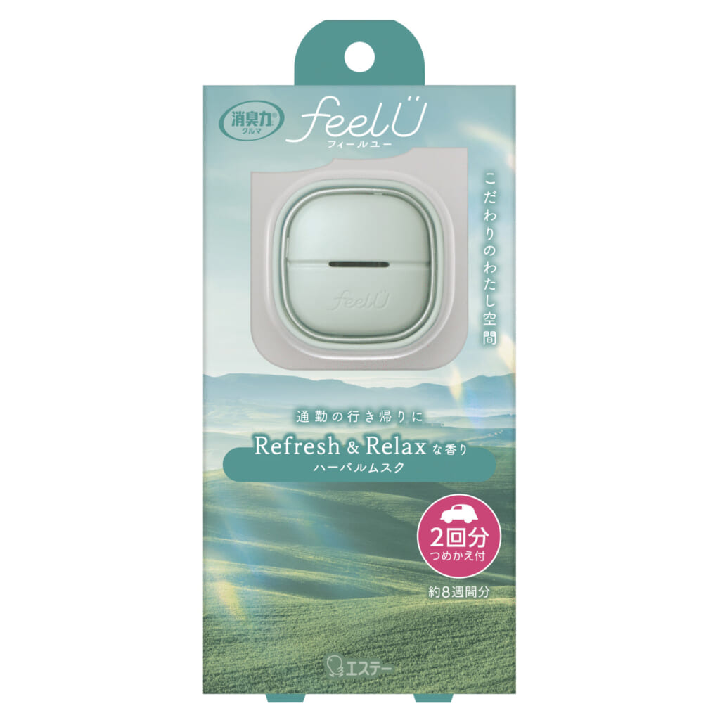 消臭力 クルマ用 feelU クリップタイプ 本体 ハーバルムスク