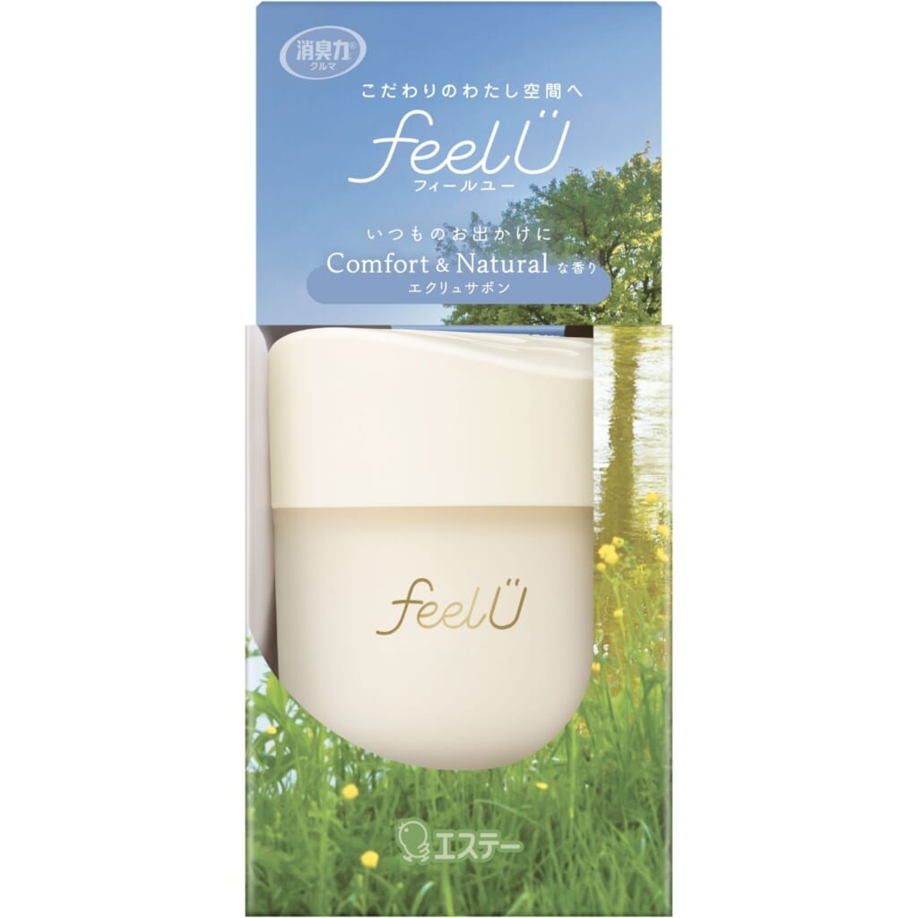 消臭力 クルマ用 feelU ゲルタイプ 本体 エクリュサボン