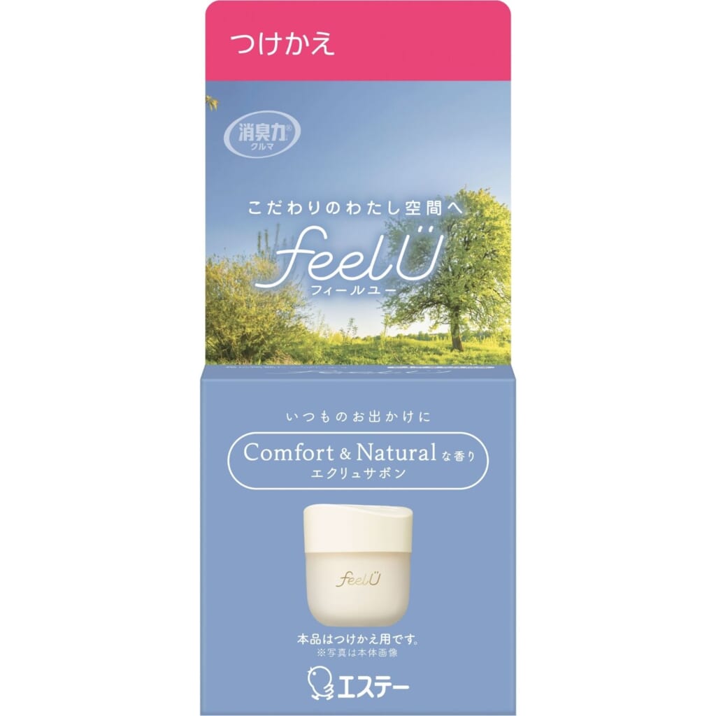 消臭力 クルマ用 feelU ゲルタイプ つけかえ エクリュサボン