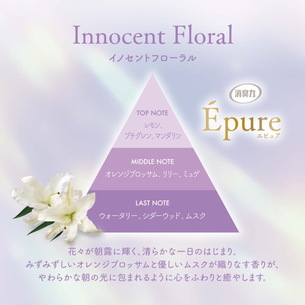 消臭力 Épure 玄関・リビング用 Stick 本体 イノセントフローラル