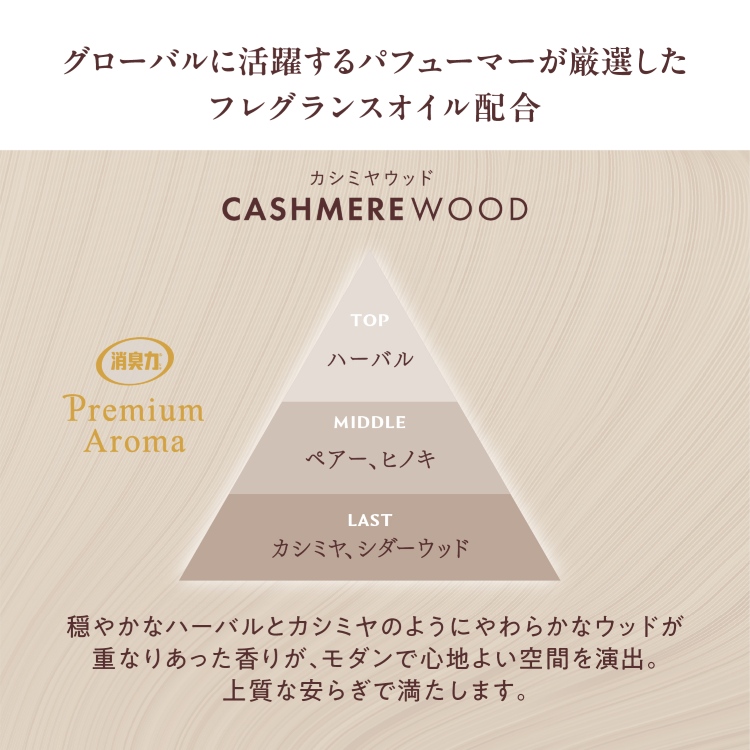 消臭力 Premium Aroma(プレミアムアロマ)トイレ用 カシミヤウッド